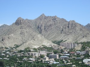 Meghri city skyline from the St. Sarkis Golgotha Church